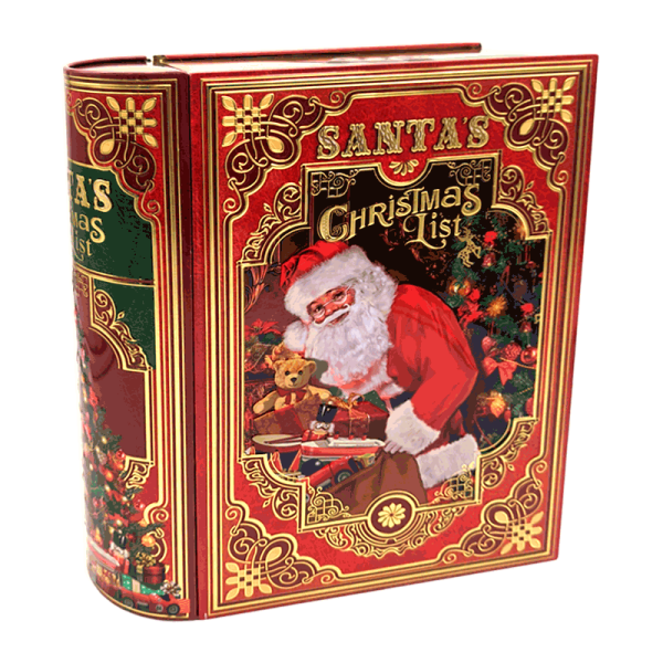 Lata bombones praliné "Libro Santa" 600gr